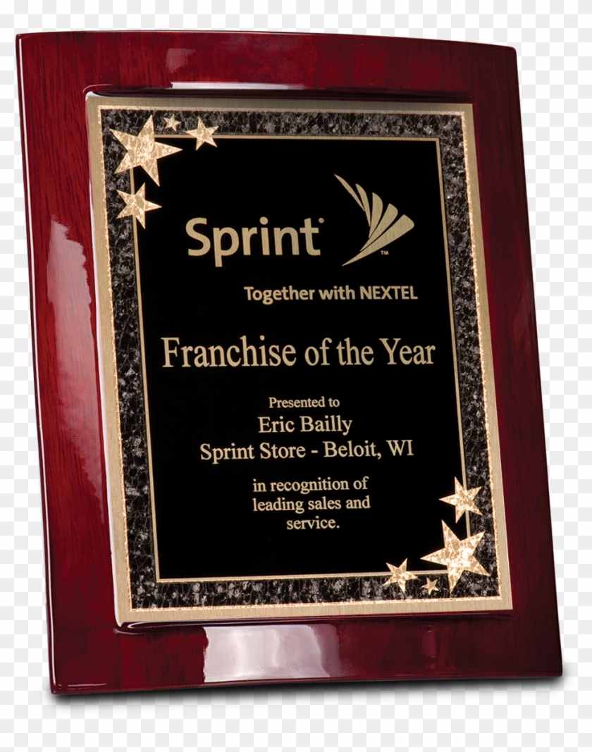 8 1/2″ X 10″ Rosewood Piano Finish Eclipse Plaque With - Corporate Awards Design - Png Download #3802292