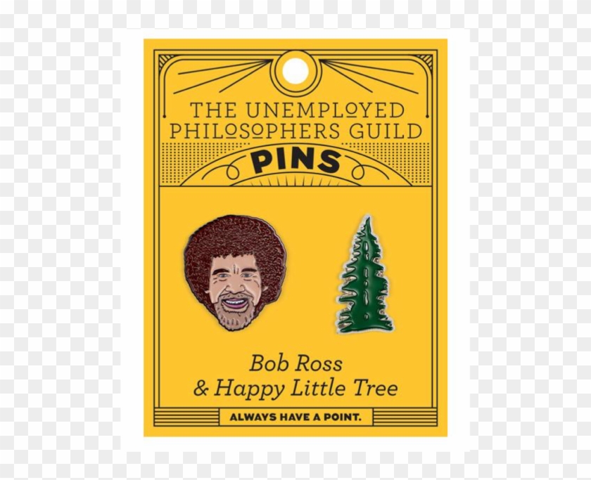 Bob Ross & Happy Little Tree Pins - Rosie The Riveter Pin Clipart #3803023