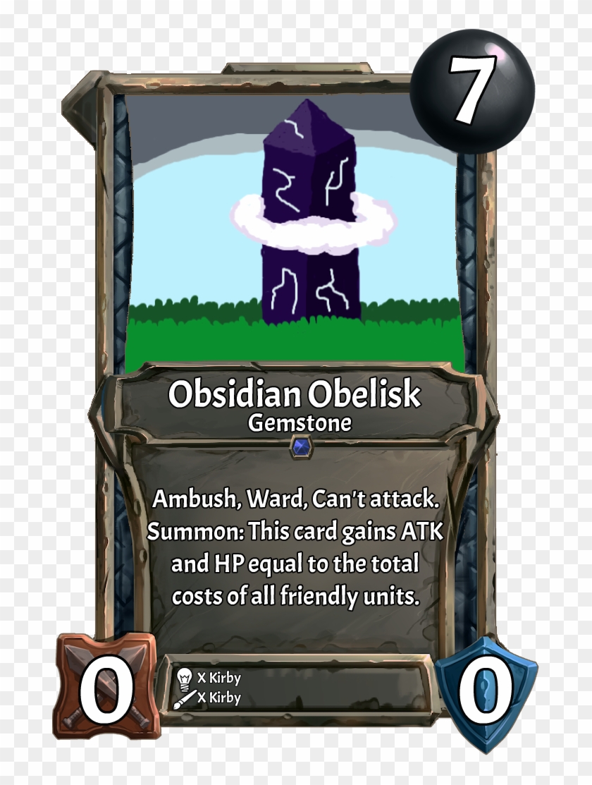[card] Obsidian Obeliskweek - Portable Network Graphics Clipart #3803583