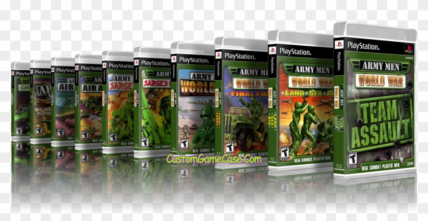 Army Men Ps1 Collection Cases - Army Men 3d Ps1 Clipart #3804012