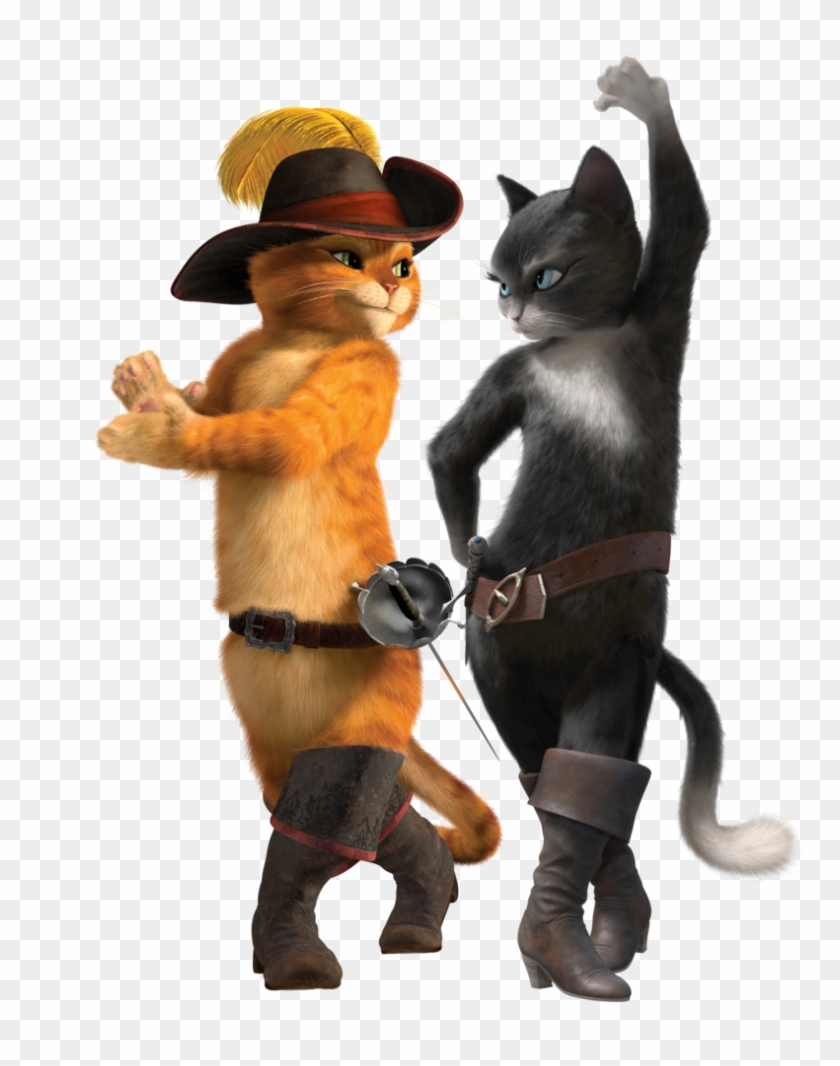 Puss In Boots Png - Puss And Boots And Kitty Softpaws Clipart