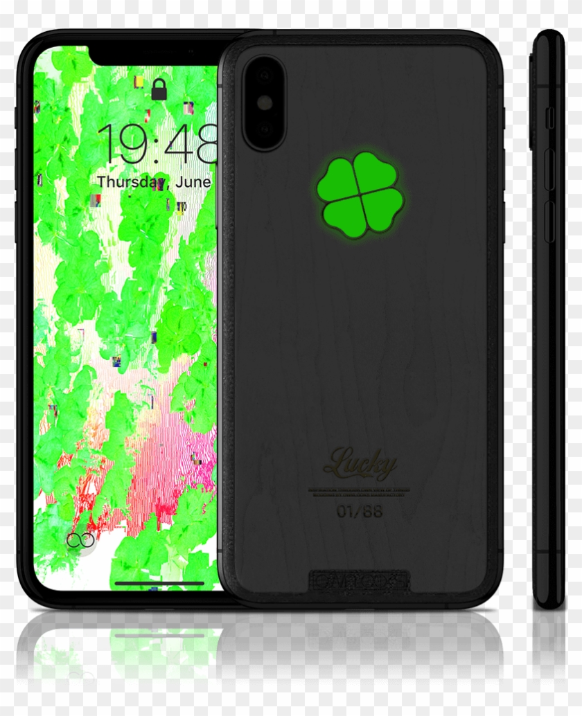 Wooden Apple Iphone "lucky White X" From The Snow White, - Smartphone Clipart #3805428