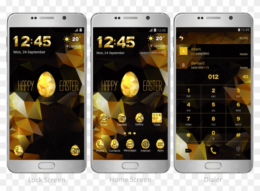 It Features A Stylish Color Combination Of Gold And - Iphone Clipart