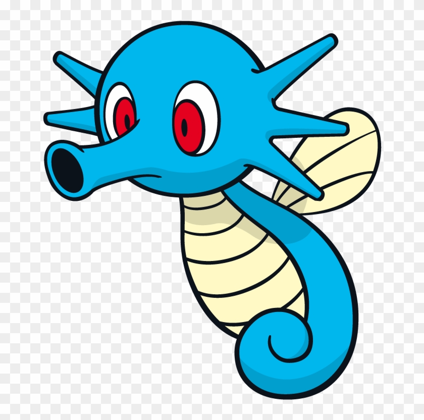 Horsea Pokemon Character Vector Art - Pokemon Horsea Clipart #3806465