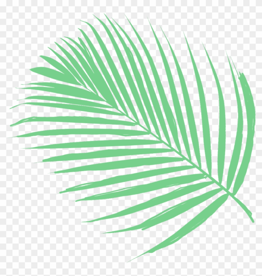 Vaporwave Tumblr Aesthetic Plants Green Plant - Palm Tree Clipart #3806933