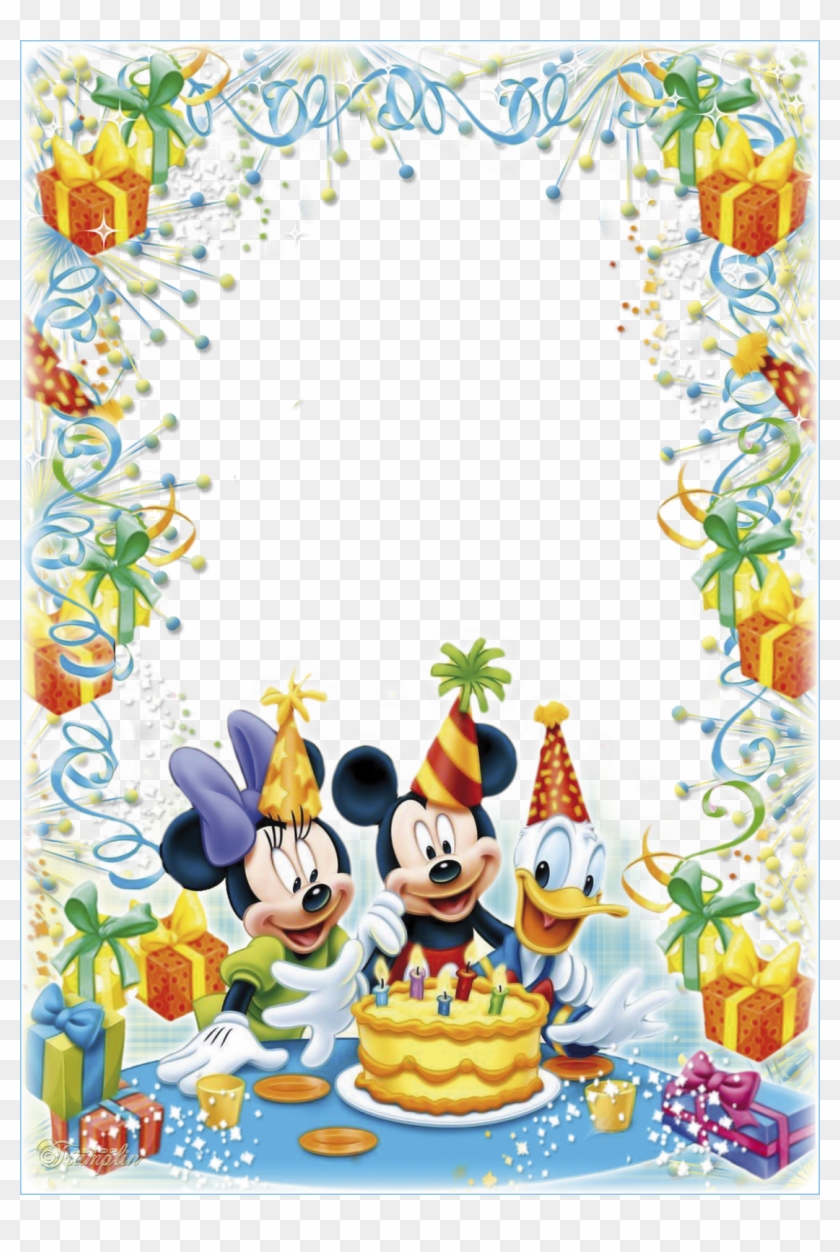 Efecto De Fotos De La Categoría - Disney Happy Birthday Border Clipart #3807455