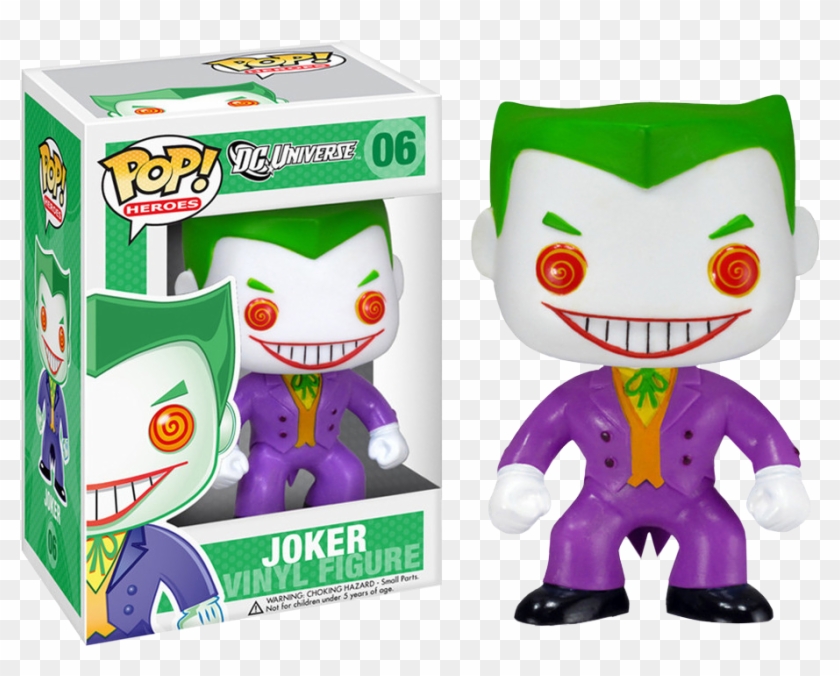 Pop Heroes Vinyl Figure - Joker Pop Figure Clipart #3807485