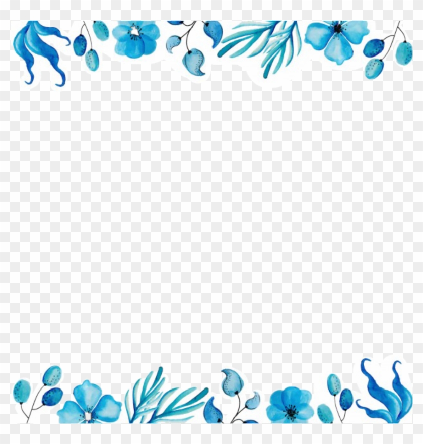 Blue Sticker - Watercolor Painting Clipart #3807543