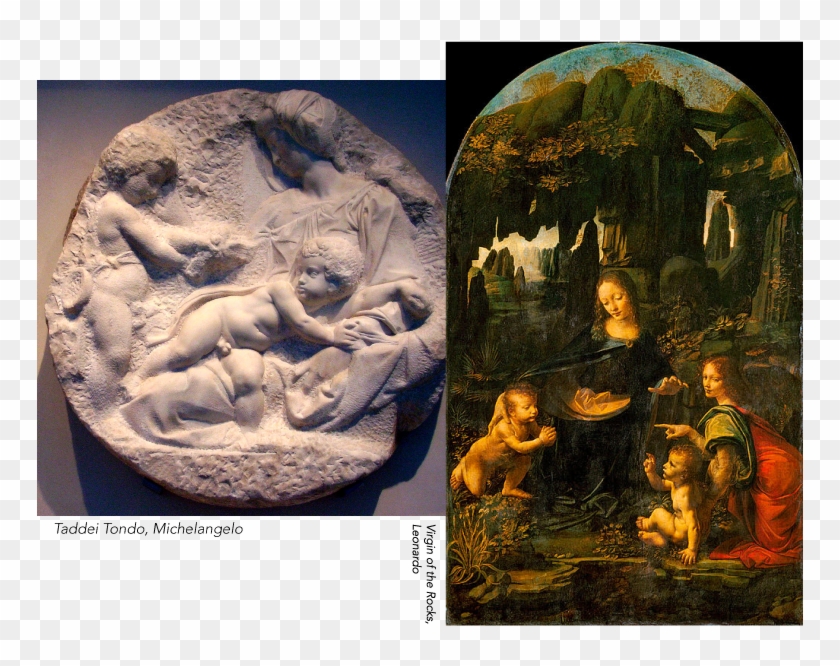 Masters And Madonnas - Leonardo Da Vinci Virgin Of The Rock 1483 Clipart #3808034