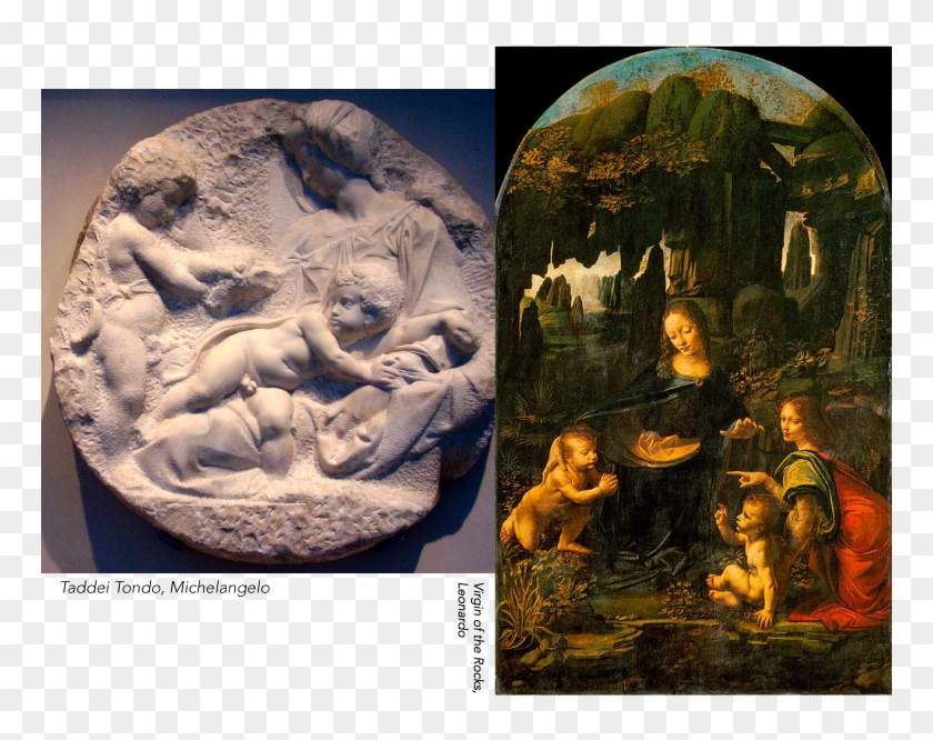 Masters And Madonnas - Leonardo Da Vinci Virgin Of The Rock 1483 Clipart