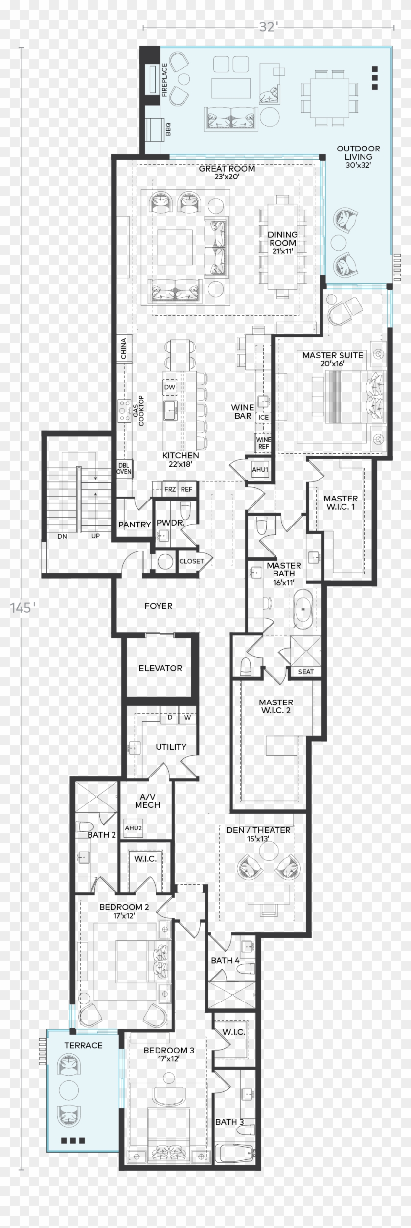 Michelangelo Floorplan - Floor Plan Clipart #3808065