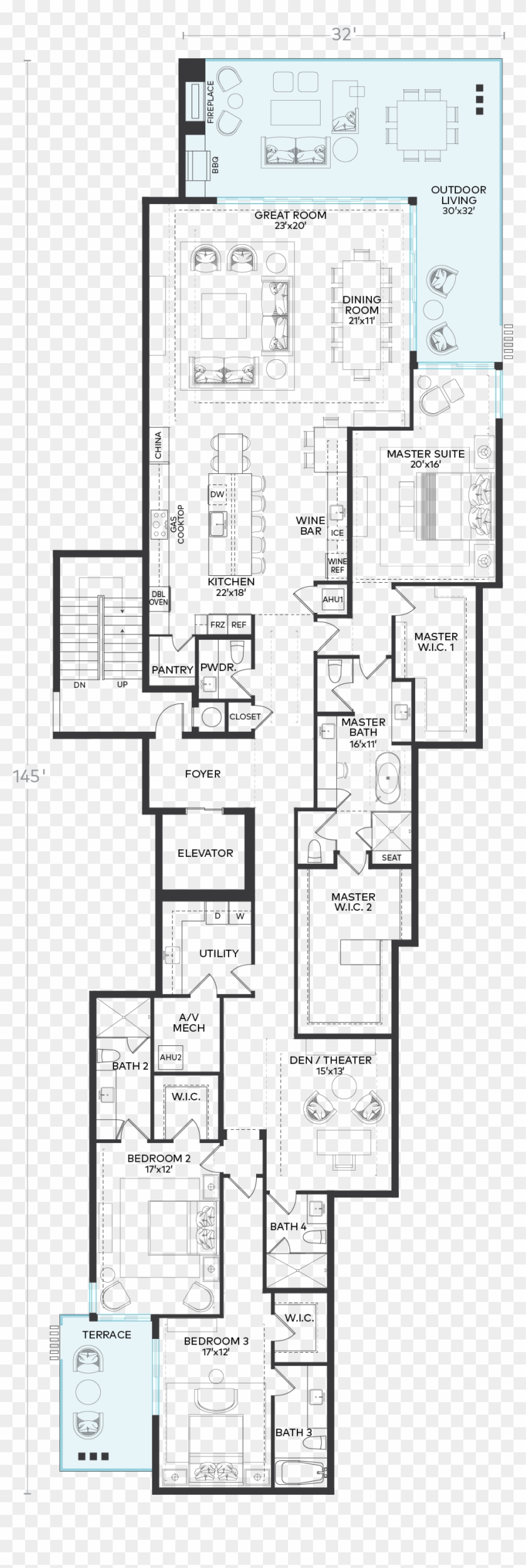Michelangelo Floorplan - Floor Plan Clipart
