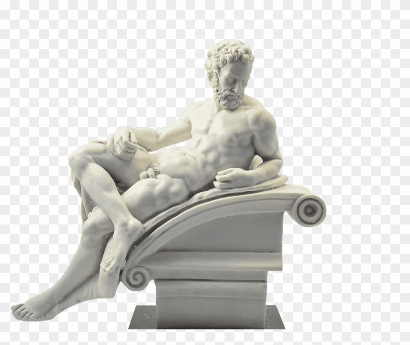Medici Chapels Statue Of Dusk By Michelangelo 20 Cm - Statue Clipart #3808430