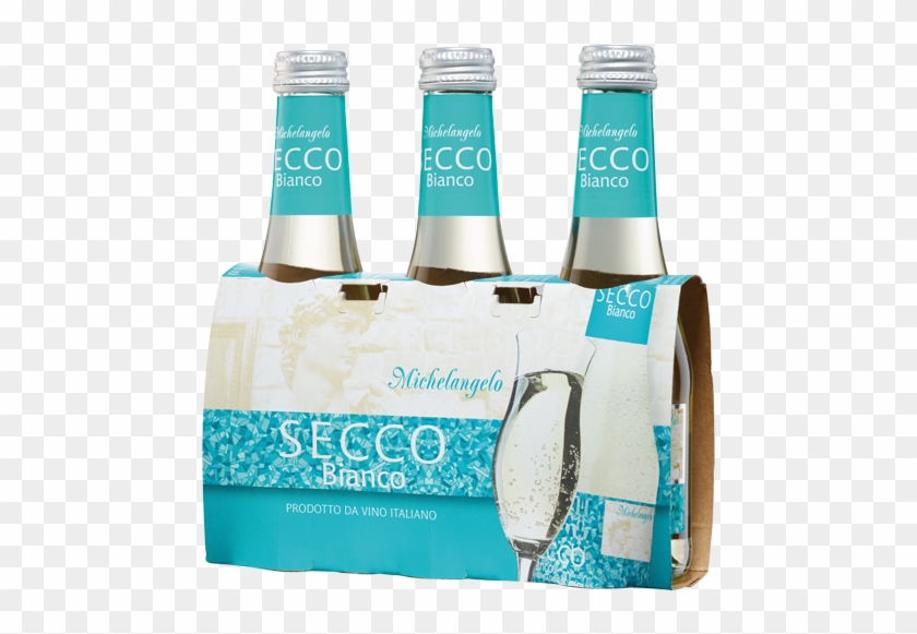 Michelango Secco Bianco Semi-sparkling Wine 3x - Guinness Clipart #3808544
