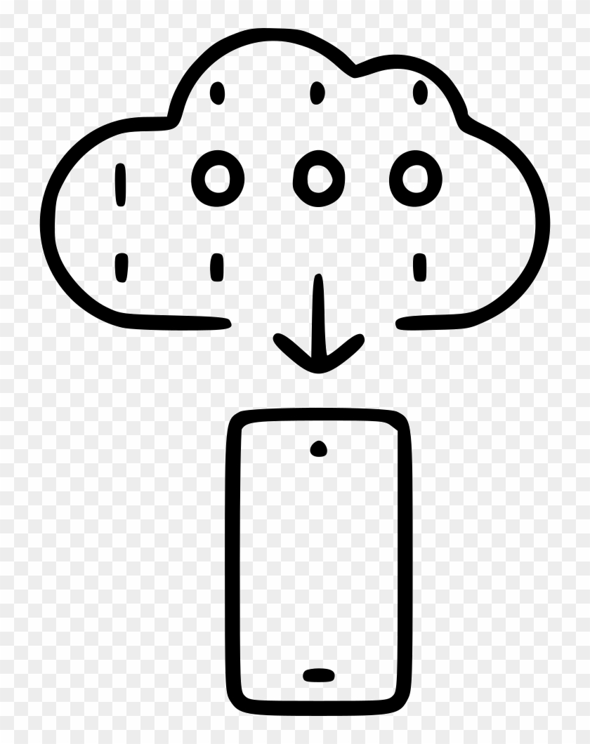 Cloud Computing Connection Network Download Comments - Line Art Clipart
