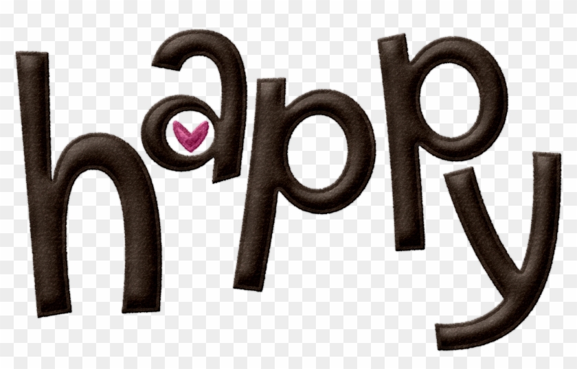 Fds Puff Felt Happy - Calligraphy Clipart