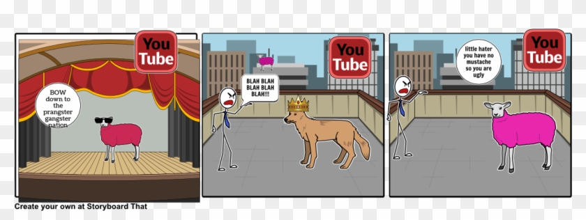 Pink Sheep Rekts A Hater - Pink Sheep Wife Hater Clipart