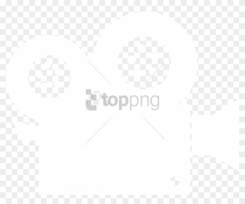 Free Png Camera Icon White - White Film Camera Silhouette Clipart