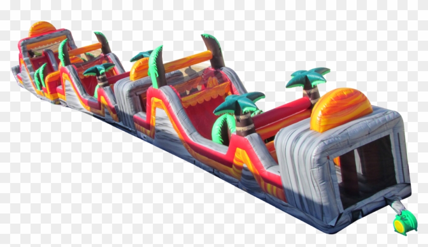 Tropical Lava Obstacle Course - Inflatable Clipart #3810423