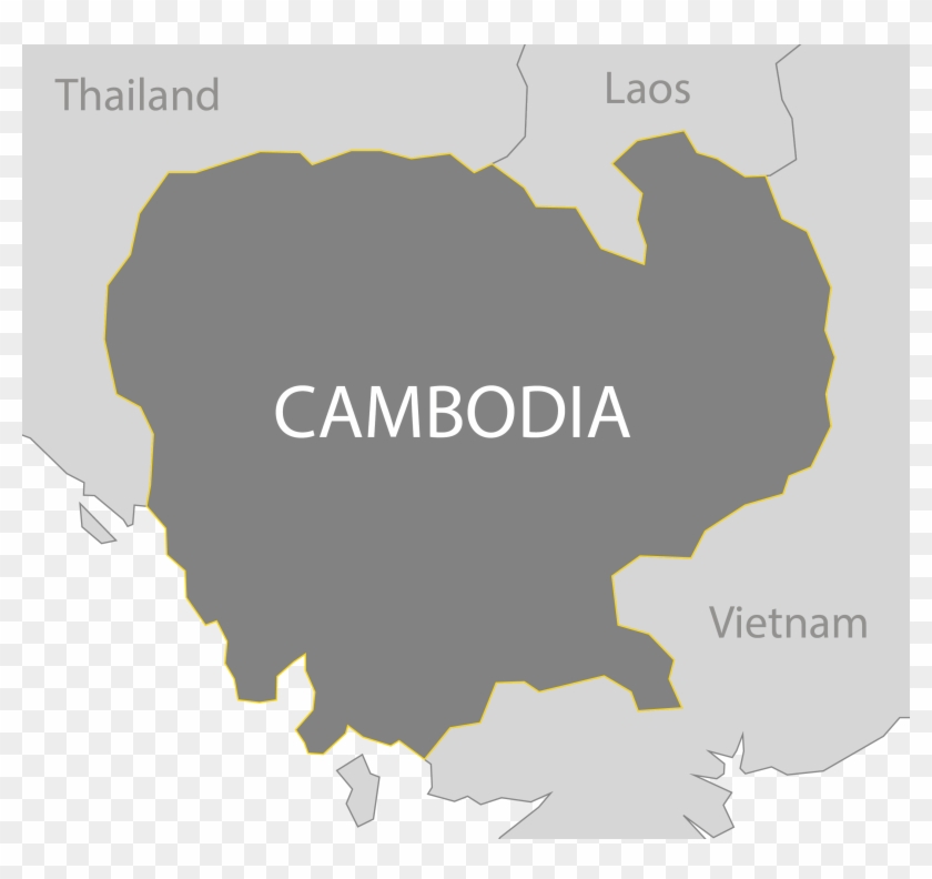 Cambodia Map - Cambodia Map Logo Clipart #3810456