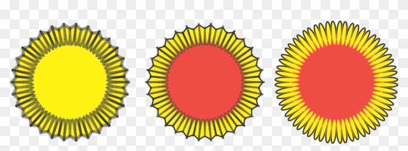 Icon Sun Summer - Federal Reserve Seal Vector Clipart