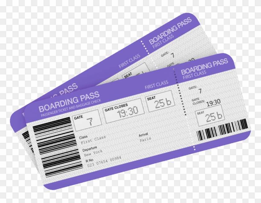 Plane Tickets Png - Boarding Pass In Airport Clipart