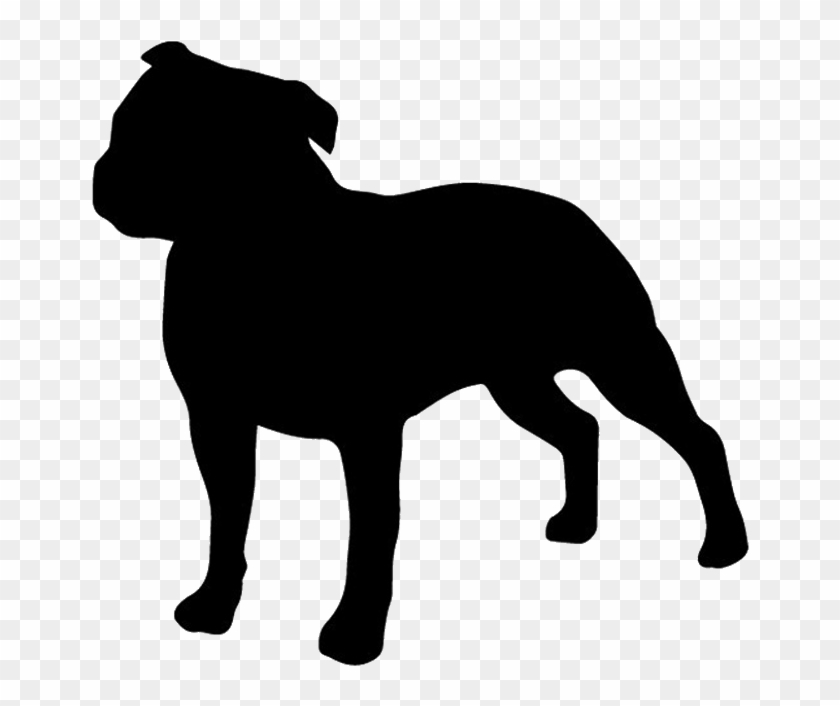 Stonewall Decals - Staffordshire Bull Terrier Logo Clipart #3811653