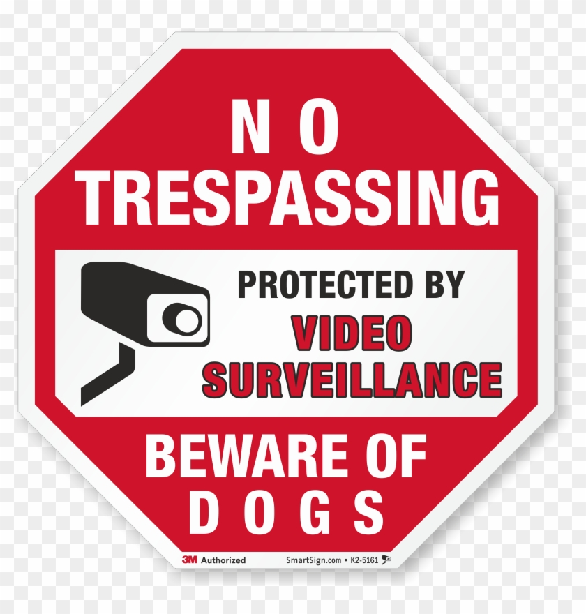 Beware Of Dogs No Trespassing Sign - Sign Clipart #3811938
