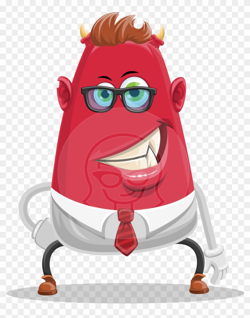 Business Monster Cartoon Character - Cartoon Clipart