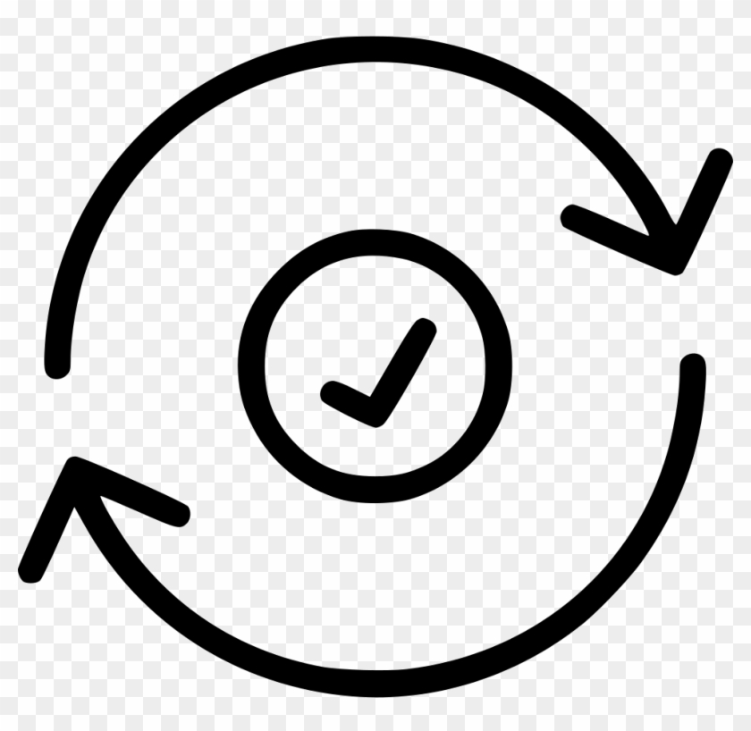 Circle Checked Ok Sign Comments - Repeat Circle Clipart