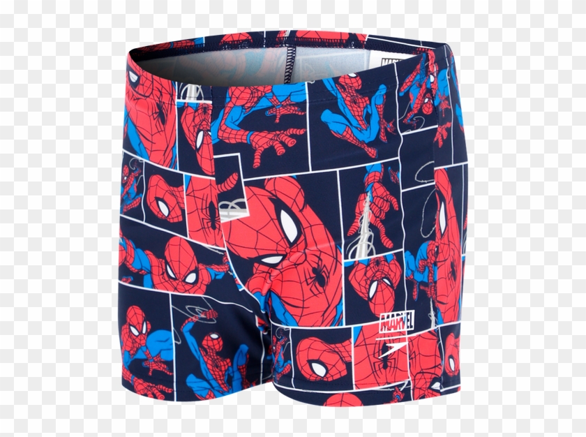 Traje De Baño Speedo Natación Aquashort Hombre Araña - Spider-man Clipart #3813225