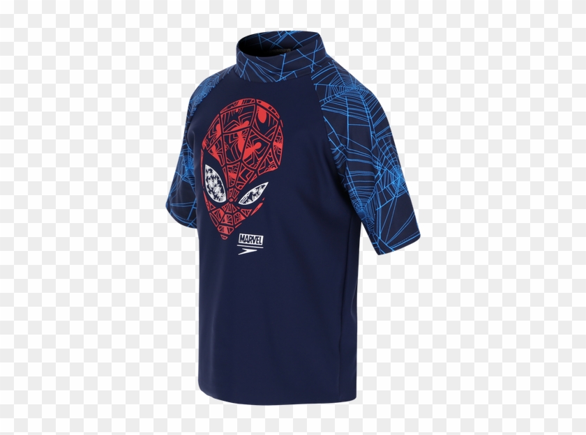 Traje De Baño Speedo Natación Sun Top Hombre Araña - Active Shirt Clipart