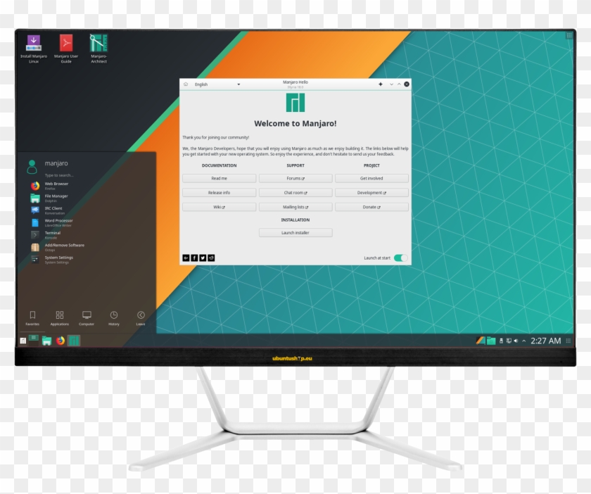 Manjaro Aio 21,5 - Manjaro Clipart #3813882
