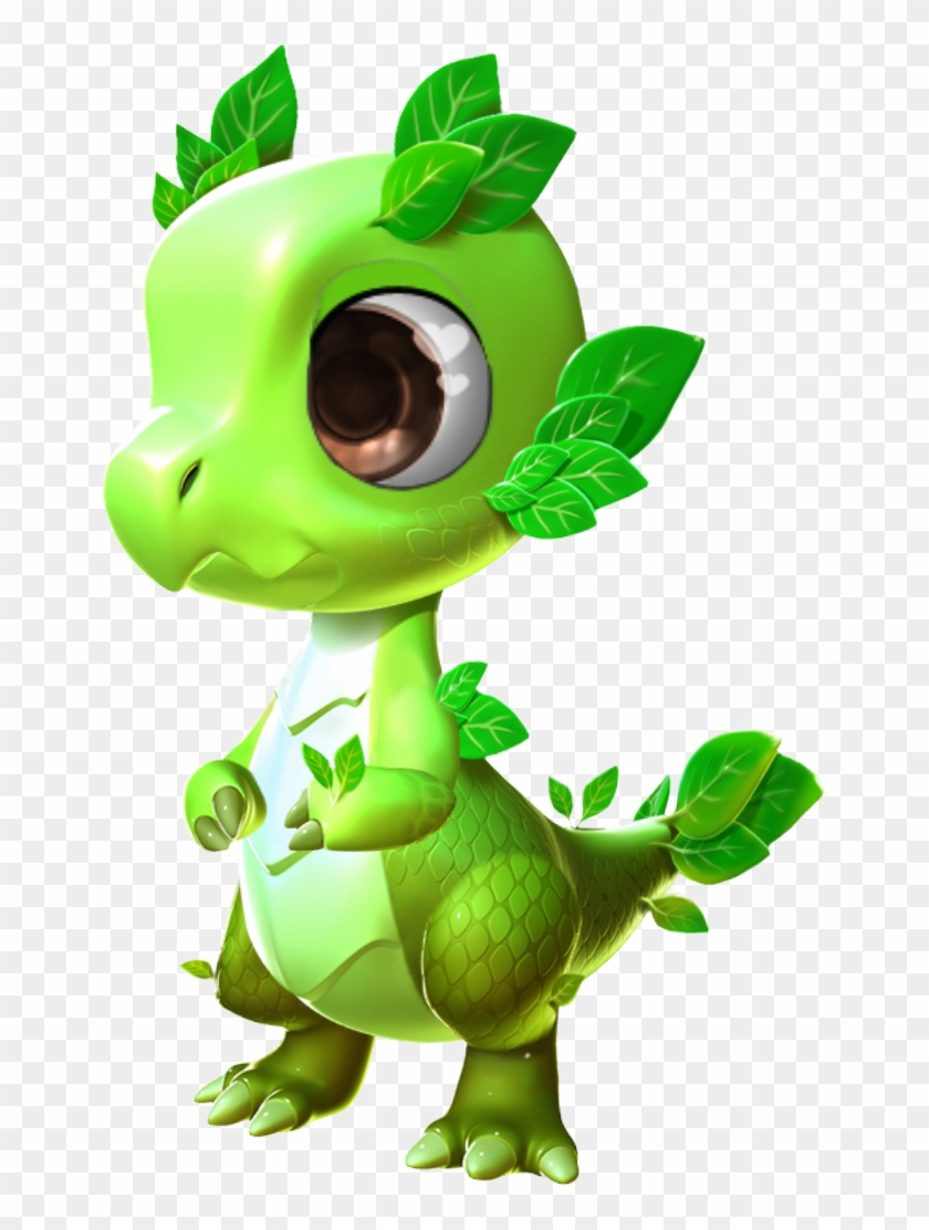 Leaf Dragon Baby - Dragon Mania Legends Leaf Dragon Clipart #3814393
