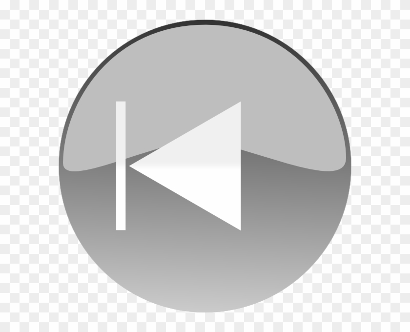 Windows Media Player Skip Back Button Grey Svg Clip - Back Button Icon Small Png Transparent Png