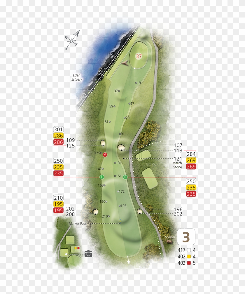 Hole3 - Golf Course Clipart #3815013