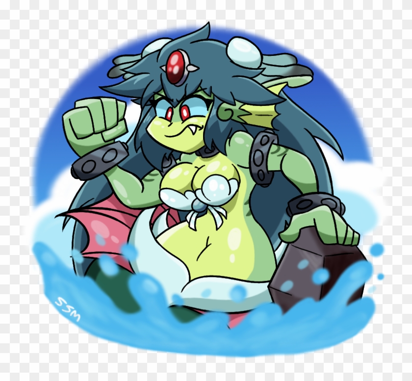 “ Mad Mad Mermaid Monster Giant Mermaid Queen From - Pokemon Shantae Clipart