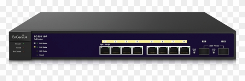Engenius Egs5110p 8 Port Gigabit Poe Smart Switch With - Ethernet Hub Clipart #3815968