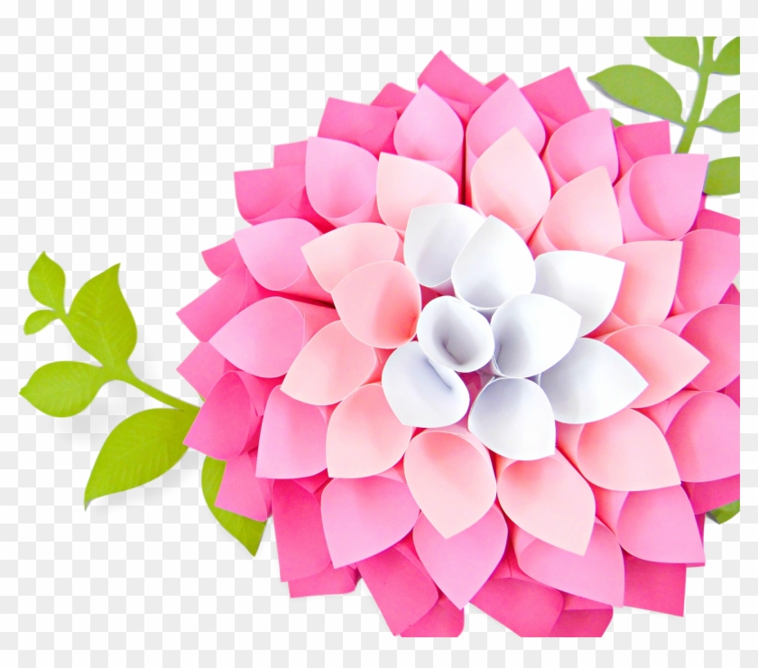 Svg Center Paper Flower - Adornos De Papel Para Fiesa Clipart #3816180