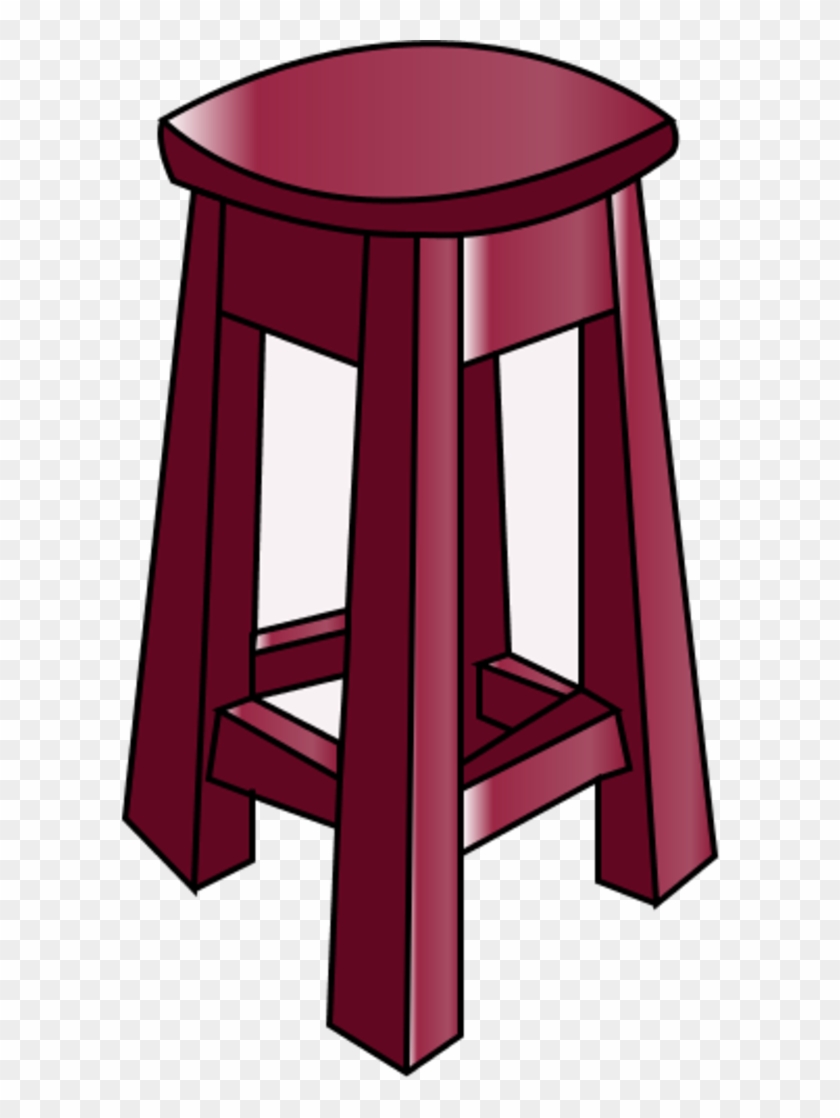 Wooden Bar Chair - Stool Clipart - Png Download