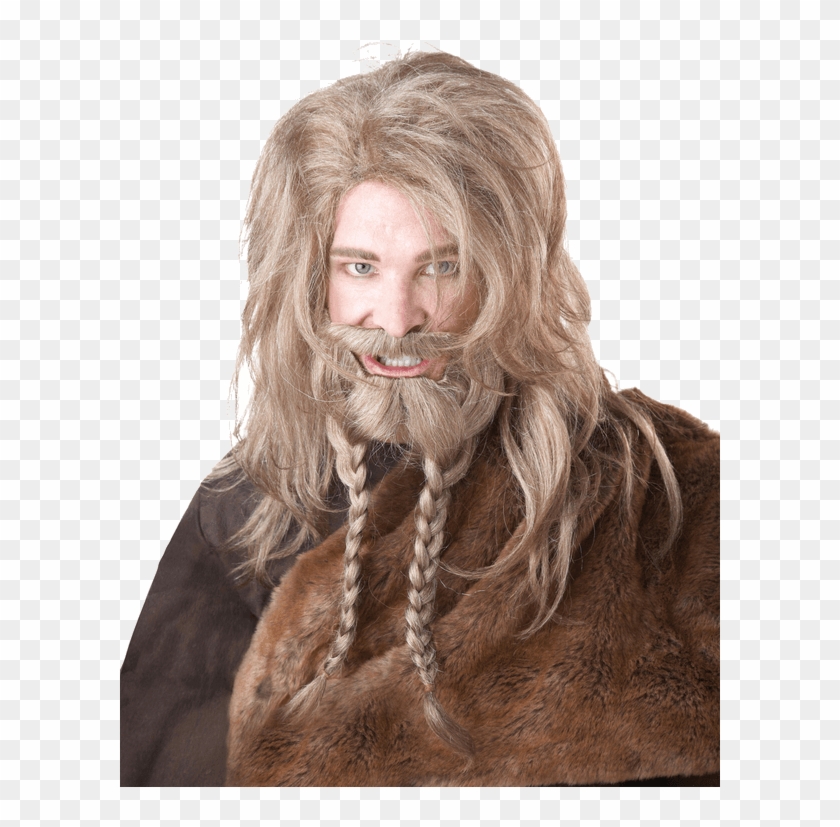 Blonde Viking Wig, Beard And Moustache - Wig Beard Clipart #3816661