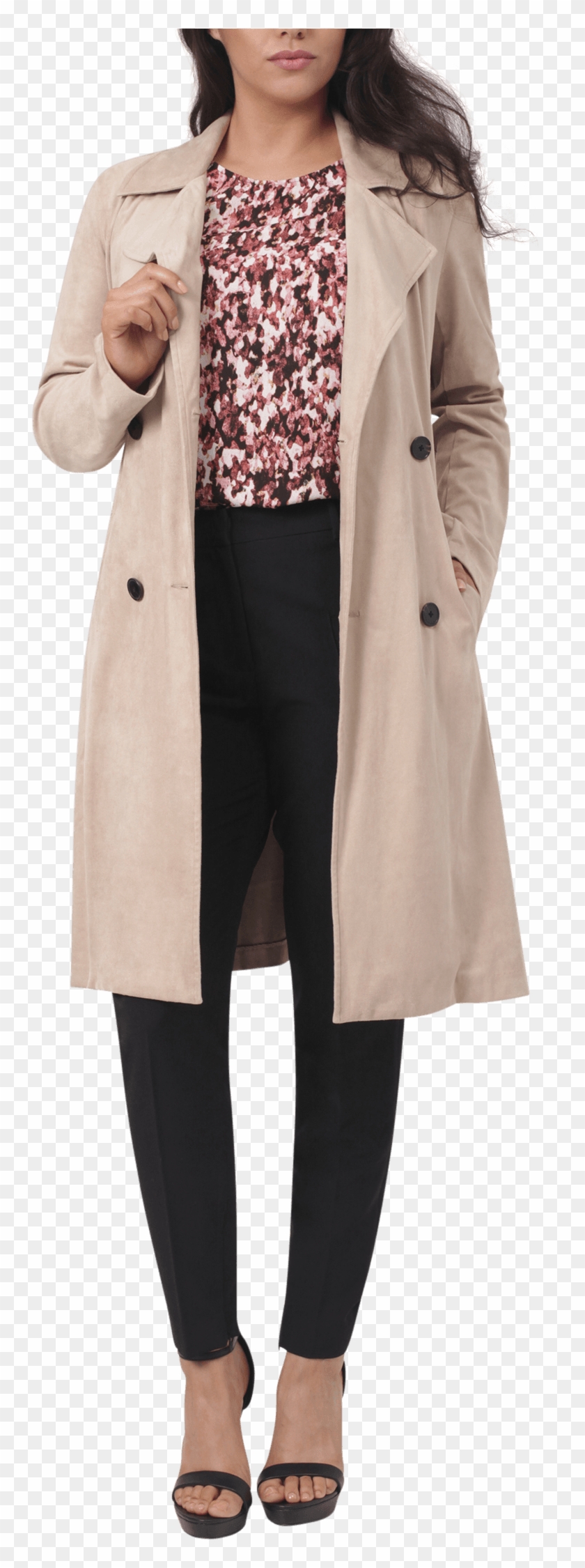 5th Ave Trench Coat At Eva Longoria - Overcoat Clipart #3816688