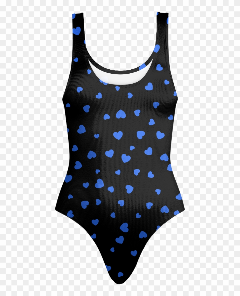 Blue Hearts Line - Maillot Clipart #3816819