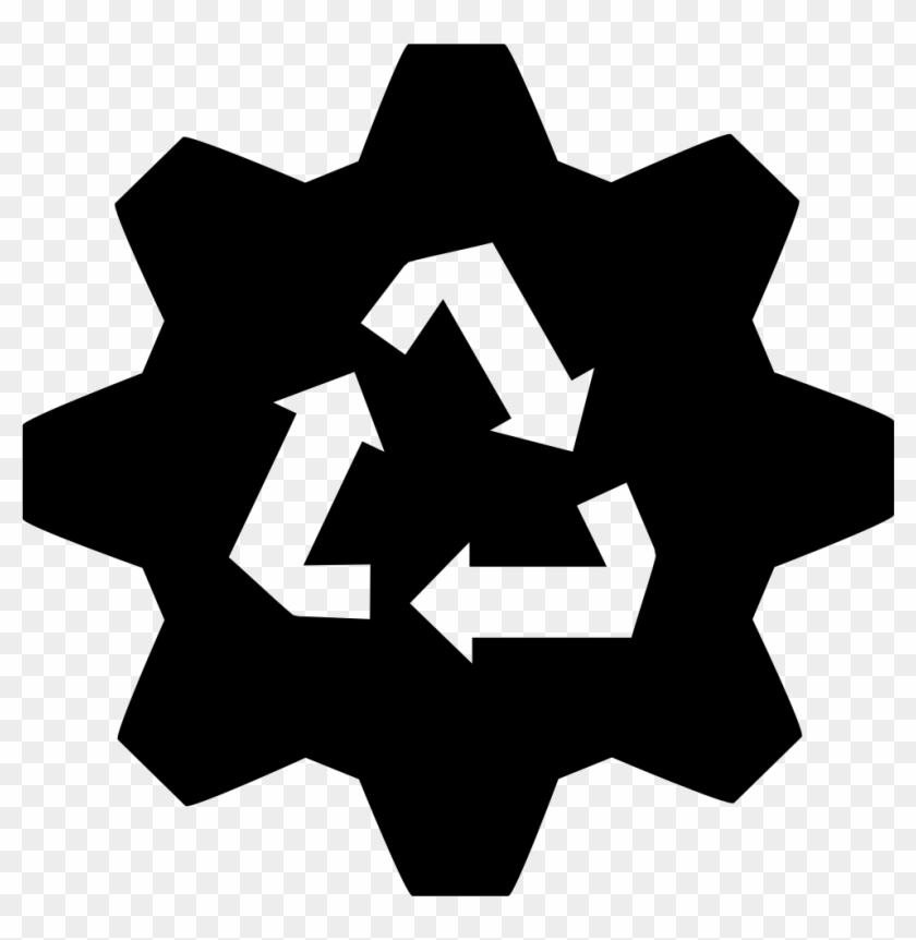 Vector Factory Recycling - Gear Clip Art Free - Png Download #3816897