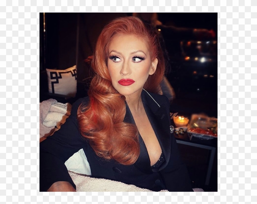Christina Aguilera S'est Teint Les Cheveux En Roux - Christina Aguilera Clipart #3816940
