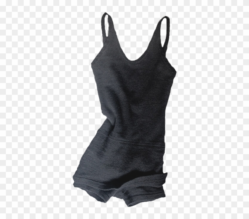 Black Wool Swimsuit 1930's - Active Tank Clipart #3817339