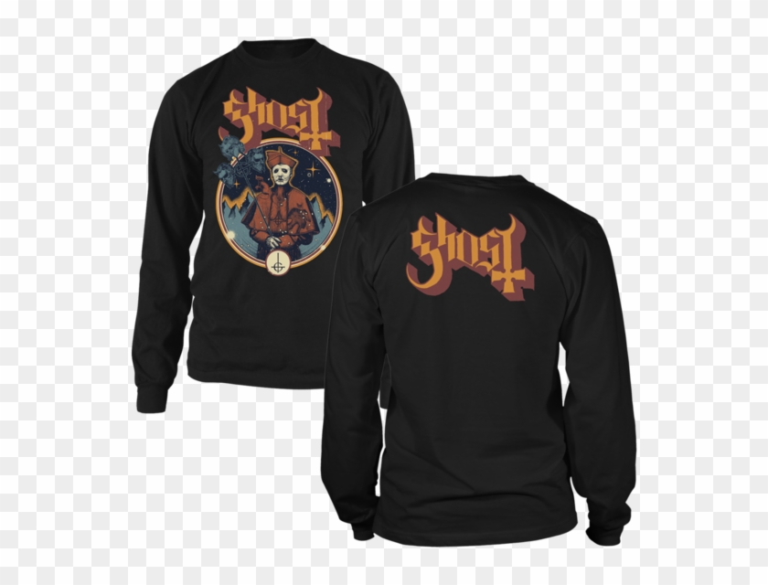 Cosmic Host Long Sleeve Tee - Ghost Cosmic Host Clipart #3817684