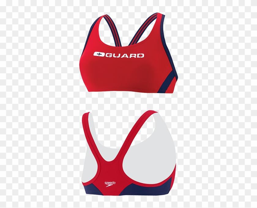 Speedo Womens Sport Bra Lifeguard Swim Top - Undergarment Clipart #3817746