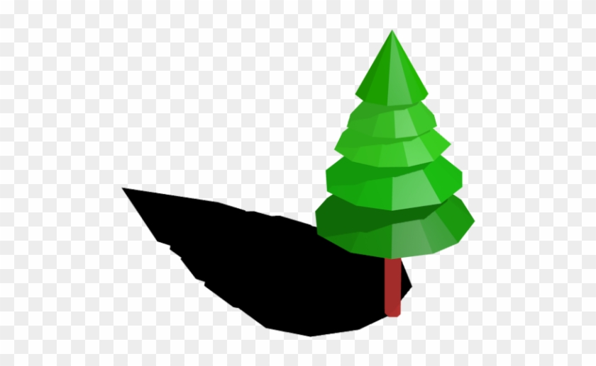 Low Poly Trees Royalty-free 3d Model - Christmas Tree Clipart #3817810