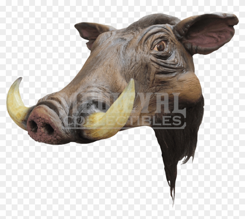 Wild Boar Costume Head Mask - Wild Boar Helmet Clipart #3818049
